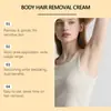 Oceaura Creme Depilatório de Cúrcuma Hidratante Limpeza Pele do Corpo Pele Suave Amigo da Pele Cuidado Diário Creme Depilatório