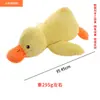Companheiro de Dormir para Cachorro Pato de Brinquedo, Gadget para Alívio do Tédio, Pato Amarelo Pequeno de Pelúcia Interativo para Pets, Pato de Autoentretenimento para Cães Grandes
