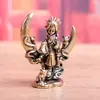 Latón Puro Luna El Principito Cielo Estrellado Rosa Sanación Vintage Decoración de Escritorio Regalo para Novia Manualidades Adorno de Cobre