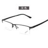 Armazón de Metal Nuevo Estilo Media Montura para Gafas con Placa de Acero Grande para Hombres, Gafas de Prescripción Danyang 16029