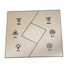 Panel de Vidrio Templado Tipo 86 Interruptor Táctil Alta Transparencia Resistente a Altas Temperaturas Electrodoméstico Inteligente para el Hogar Panel de Vidrio Impreso con Seda Personalización