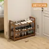 Zapatero multicapa para uso doméstico, zapatero estrecho para la entrada, ahorrador de espacio, zapatero compacto y simple