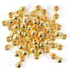Ccb Dourado e Prateado Galvanizado 12mm Contas Cilíndricas com Furo Grande DIY Joias Contas Soltas Acessórios Atacado Contas com Furo Grande
