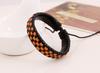 Pulsera boutique al por mayor joyería de moda japonesa y coreana pulsera tejida de cuero multicolor venta de comercio exterior fábrica ventas directas