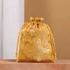 Bolsa de brocado al por mayor bolsa de brocado bolsa para joyas bolsa de tela pequeña bordado brocado caja texto bolsa de pelota bolsa de la suerte boca abierta sonrisa bolsa de tela