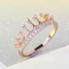 Anillo de Corona de Reina Europeo y Americano Anillo para Mujer Joyería deseo Explosiones Calientes Fabricantes de Joyería Directo para Suministro Transfronterizo