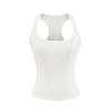 Regata Americana Sexy com Decote U para Mulheres, Doce Sexy, Ajuste Slim, Roupa Externa, Roupa Íntima Esportiva, Top Curto