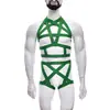 Bambu como roupas Europeu e Americano adulto masculino sexy alça vazada SM bondage diversão roupa dividida NZN0029