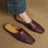 Zapatillas planas de verano para mujer, estilo nuevo, punta cuadrada