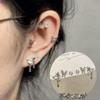 Pendientes de Zirconia de Colores para Mujer Huazi Diamante de Colores Pendientes Avanzados 2024 Nuevo Clavo de Hélix Rosa Clavo de Oreja Pendientes