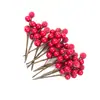 Guirlanda de frutas vermelhas artificiais de Natal Decorações de árvore de Natal Acessórios DIY Caixa de doces Frutas artificiais de espuma