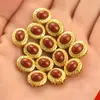 Nepal antiguo Francés Dorado DIY Joyería Accesorios Rojos del Sur Accesorios Dorados de Arena Pulsera de Oro Viejo de 18K Pulsera de Cuentas Cuentas Sueltas