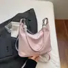 Bolsa Versátil Coreana de Nicho para o Dia a Dia, Bolsa Transversal, Bolsa Feminina Popular, Bolsa de Ombro/Axila Estilosa Casual Simples em Formato de Balde
