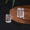 Cuentas de Barril de Cristal Blanco Sutra del Corazón Cuentas Sueltas Accesorios para Joyería DIY Cuentas de Barril de Vidrio Blanco Cuentas Talladas Sutra del Corazón Venta al por Mayor