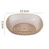 Plato de Frutas de Lujo Ligero, Sensación de Alta Gama, Plato de Frutas Grande para Mesa de Café del Hogar, Bandeja de Plástico para Mascotas, Plato de Cristal de Alta Gama para Snacks