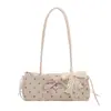 Bolso de axila de moda estilo coreano para mujer, bolso de nuevo estilo con lazo de lunares, bolso baguette, bolso de hombro único con temperamento de moda, bolso de mano