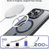 Amazon para iPhone 16 Pro Max Funda Magnética para Teléfono Soporte Metálico para Lente Textura de Piel Mate 17e