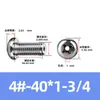 Padrão Americano/Britânico 304 Cabeça Panela Phillips Cabeça Phillips Parafuso Oco Parafuso Redondo a Vácuo Passagem de Fio para Ventilação Perfurando Furo Original da Máquina