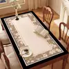 Jogo Americano Moderno Simples, Protetor de Mesa com Isolamento Térmico, Resistente a Altas Temperaturas, Toalha de Mesa com Atmosfera Outono/Inverno Marrom, Protetor de Mesa Impermeável e à Prova de Óleo