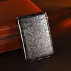 Estuche de Cigarrillos de Metal con Patrón Ornamental, Bronce Antiguo Retro Tapa abatible para 16 Cigarrillos Gruesos, Caja de Almacenamiento de Cigarrillos Engrosada Anti-Presión Venta al por Mayor