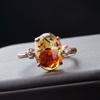 Anillo Bucle Flor de Ámbar Natural Pera Incrustado con Cera de Abeja Folu Anillo para Mujer Pendientes de Cera de Abeja Distintivos Suministro en Vivo