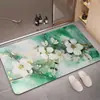 Envío Transfronterizo de Alfombrillas para Piso de Baño, Alfombrillas de Piso de Barro de Diatomeas, Felpudos Absorbentes de Agua y de Secado Rápido para Baño, Alfombrillas Antideslizantes para Puerta de Baño