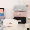 Estojo de Lápis Acolchoado com Laço em Papelaria Grande Capacidade Alta Aparência Nicho Estudante Sacola de Armazenamento de Artigos Diversos Sacola de Papelaria