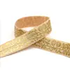 Banda Elástica com Borda de Nó Franzido Estampada com Bronzeamento 1,5cm Pulseira de Pulso Móvel Fita de Cabelo Corda de Cabelo Material para DIY