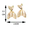 Pendientes Metálicos Plegados para Mujer, Aguja de Plata Circonita, Personalidad, Estilo Fresco, Estilo Plateado, Pendientes de Estilo Simple Nicho para Mujer, Al por Mayor