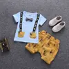 Ropa de verano para bebés y niños, traje de manga corta para bebé niño, traje de dos piezas de comercio exterior, ropa de verano para niños, primera generación de pelo