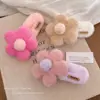Presilha de Cabelo de Pato de Pelúcia Estilo Novo para Traseira da Cabeça Xadrez Doce Acessório de Cabelo
