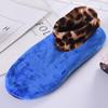 Calcetines de piso con estampado de leopardo para mujer adulta de otoño e invierno, de doble capa, acolchados de terciopelo, antideslizantes, cálidos, de terciopelo no invertido, para yoga y danza