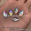 Pacote completo atacado diamante acrílico cor AB fundo plano costura à mão strass acessórios de vestuário flor de sapato material de decoração acessórios strass