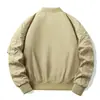 Chaqueta de Béisbol Retro Americana para Hombre Chaqueta de Piloto Chaqueta de Trabajo Funcional con Múltiples Bolsillos Chaqueta Impermeable a Prueba de Viento