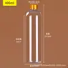 Frascos transparentes com tampa dourada para dispensar líquidos, frascos de amostra, frascos de plástico (10, 50, 100 ml), frascos de PET selados de boca estreita.