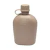 Venda Direta do Fabricante da Fonte, Garrafa de Água Portátil para Camping ao Ar Livre, Garrafa de Água Estilo Militar dos EUA, Garrafa de Água de PE de 1 Litro