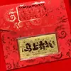 Paquete Rojo del Año del Caballo Oro Puro 10mg 999 Día de la Madre Día del Padre Feliz Cumpleaños Billete de Oro Paquete Rojo Dorado Regalo