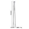 Pinza para alimentos de acero inoxidable 304 para el hogar, estilo coreano, para barbacoa, fruta, buffet, forrada de cocina
