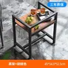 Mesa de centro de Mahjong soporte para tetera doble capa mesa de Mahjong mesa auxiliar pequeña casa de té estante de almacenamiento especial sala de cartas y juegos cartas de juego mesa de té