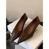 Zapatos de Tacón Alto Puntiagudos Estilo Francés, Zapatos de Mujer Inspirados en Chanel, Nuevo Modelo Otoño 2026, Elegantes Zapatos de Mujer con Tacón Fino, Zapatos de Trabajo
