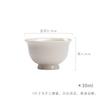 Taza de té de cerámica de color sólido, juego de té kung fu, gris hierba y madera, taza de té literati, taza de té con patrón tirado a mano, taza individual para el hogar