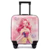 Maleta de Dibujos Animados para Niñas, Equipaje de Mano, Maleta Linda con Ruedas Universales, Caja de Regalo, Maleta Infantil con Contraseña