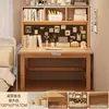 Mesa de Estudo Infantil em Madeira Maciça Mesa de Estudo para Estudantes Mesa de Escrita para Casa Moderna Simples Mesa Longa com Gavetas