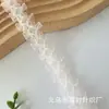 Em Estoque Renda de Chiffon com Acabamento 2,5cm Estilo Chanel Dupla Face para Roupas Vestido Princesa Acabamento de Renda