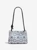 Bolso cruzado cuadrado pequeño de estilo coreano y japonés para primavera/verano, con patrón de rombos geométricos irregulares, bolso de mano versátil y moderno