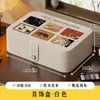 Caja de Joyería Estilo Hebilla Multifunción Caja de Almacenamiento de Escritorio Caja para Guardar y Organizar Aretes, Collares, Relojes, Anillos