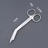 Tijeras rectas circulares de laboratorio, tijeras quirúrgicas de acero inoxidable para corte de tejido, enseñanza quirúrgica, anatomía, tijeras de belleza, tijeras para retirar suturas
