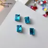 Azucarero 6*8 Rectangular Esquina Recta Pedrería para Uñas Cubitos de Hielo Caramelo de Roca Pedrería de Punta Inferior Súper Brillante Vidrio K9 Decoración de Uñas