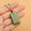 Collar seguro con colgante sin importar cadena colgante de jade hebilla segura colgante para correr colgante para hombres y mujeres artículos pequeños