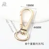 Fivela de Mola de Liga em Forma de Coração de Maçã de Gato Banhada a Ouro Acessórios de Joalheria DIY Chaveiro Corrente de Celular Bolsa Pendente